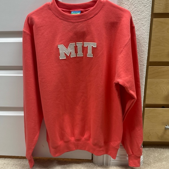 New MIT Champion Eco Fleece Coral Crewneck sweatshirt Size Small - Picture 1 of 13
